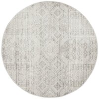 Zelda Silver Grey Rug 150X150cm