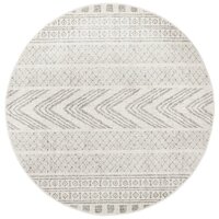 Adani Modern Tribal Design Rug Grey 150X150cm