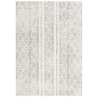 Salma White And Grey Tribal Rug 230x160cm