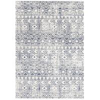 Ismail White Blue Rustic Rug 