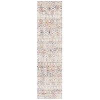 Ismail Multi Grey Rustic Runner Rug 400x80cm