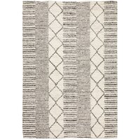 Hellena Braied Grey Wool Rug 225x155cm