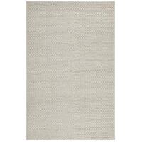 Helena Woven Wool Rug Grey White 225x155cm