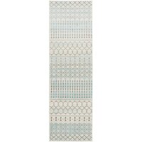 Slate White Transitional Rug 300x80cm