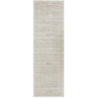 Silver Flower Transitional Rug 400x80cm