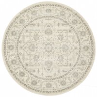 Winter White Transitional Rug 150x150cm
