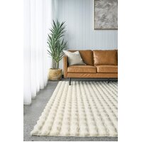 Bubble Washable Rug Natural 140x70cms