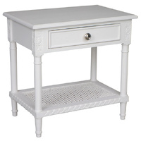 Polo Side Table/Bedside White