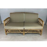 Americana 2.5 Seater Sofa Tobacco with Taupe Cushions