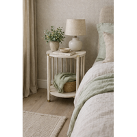 Arlo Side Table Driftwood White Finish
