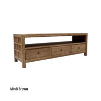 Evan TV Unit Mindi Brown Finish