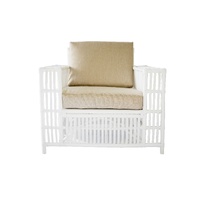Roma Armchair White