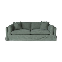 Durham Sofa Eucalyptus 2.5 seater with 2 throw cushions.