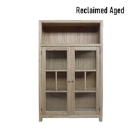 Evan Display Cabinet Reclaimed Age Finish