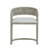 Hampton Rattan Dining Chair White
