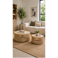 Rails Coffee Table Set Natural
