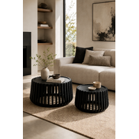 Rails Coffee Table Set Black