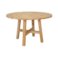 Sonoma Round Dining Table Distressed Rustic