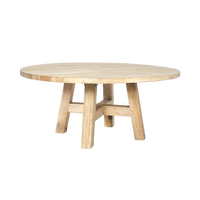 Sonoma Round Coffee Table Distressed Natural