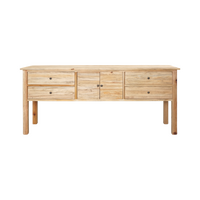 Sonoma 4 drawer 2 door Buffet Distressed Rustic
