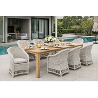Ohana Dining Chair White Faded Grey