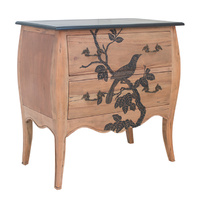 Dresser with Bird on branch painted across drawers