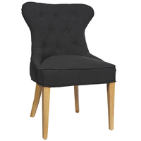 Haven Buttonback Dining Chair Charcoal