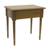 side table bedside mindi wood hidden draw ex display