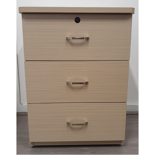 Zinnia Bedside Table in Polytec Gesso Lini