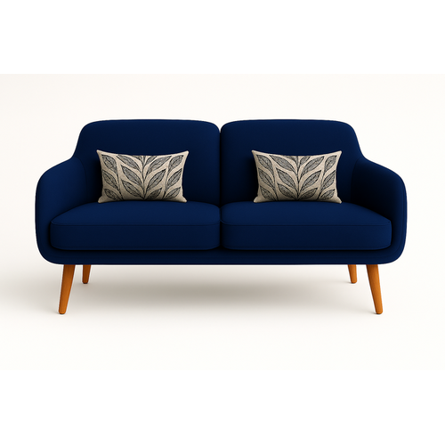 Un-upholstered Olivia 2 seat Sofa. Fabric to be selected by Customer. Needs 7.5 Mt. can be in Vinyl Moisture proof Plain or embossed at this price
