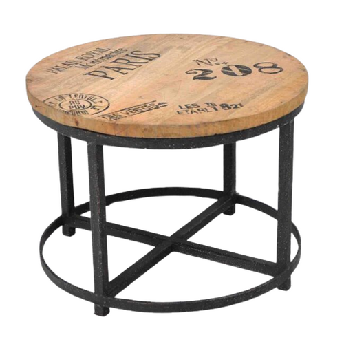 ROUND TIMBER COFFEE TABLE