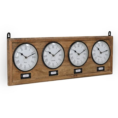 WORLD CLOCK TIMBER