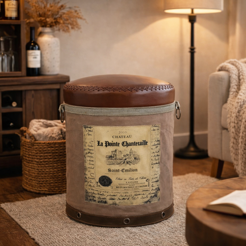 CYLINDRICAL CHATEAU OTTOMAN