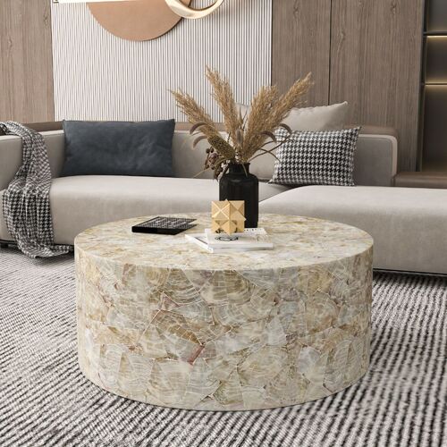 SNOWDEN MOTHER OF PEARL HAND MADE COFFEE TABLE