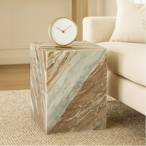 SERENE SOLID MARBLE SIDE TABLE