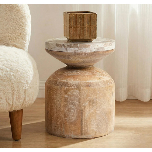 MARBLE ARC SIDE TABLE
