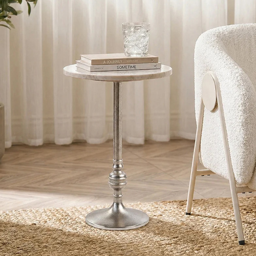 MARBLE RISE SIDE TABLE