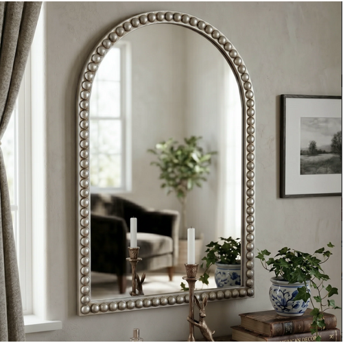 Luna Beaded Arch Mirror