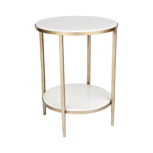 Chloe Side Table - Antique Gold