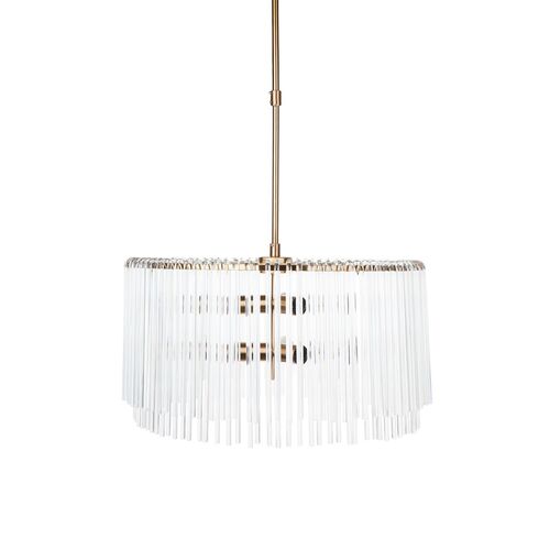 Zara Pendant - Round Brass