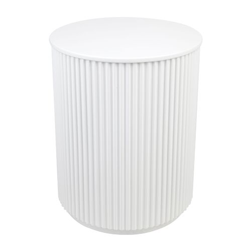 Nomad Round Side Table - White