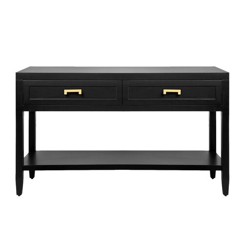 Soloman Console Table - Small Black