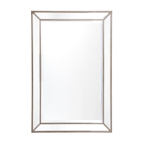 Zeta Wall Mirror - Medium Antique Silver