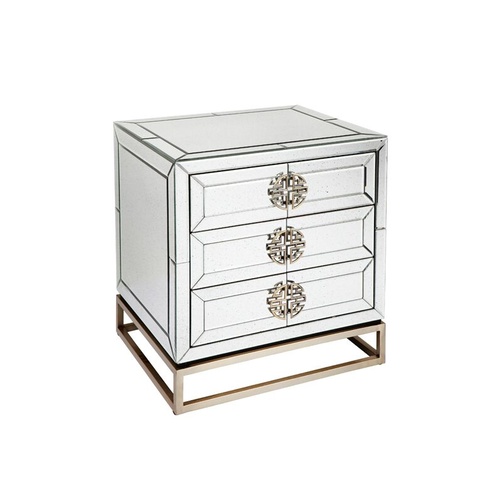 Rochester Mirrored Bedside Table