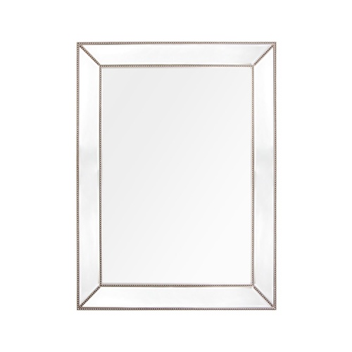 Zeta Wall Mirror - Large Antique Silver