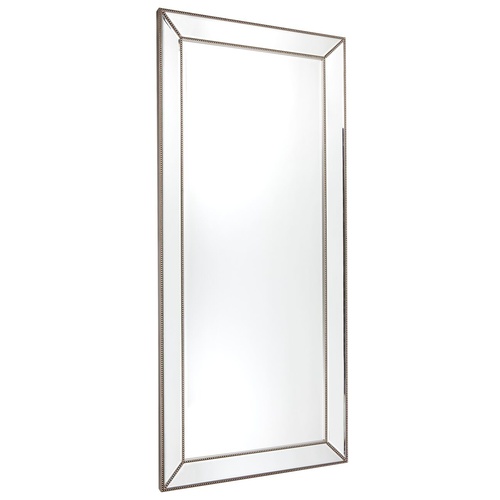 Zeta Floor Mirror - Antique Silver