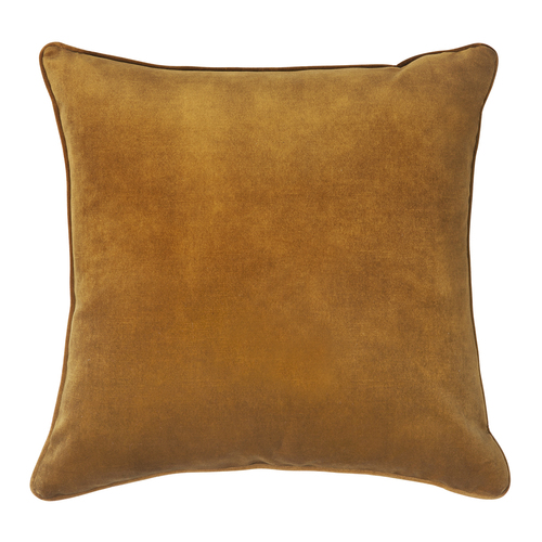 Tobago Square Feather Cushion - Tobacco Velvet