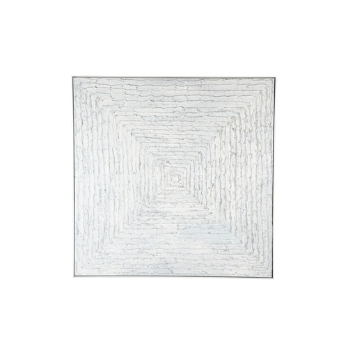 White Vortex Oil On Canvas Painting - Large
