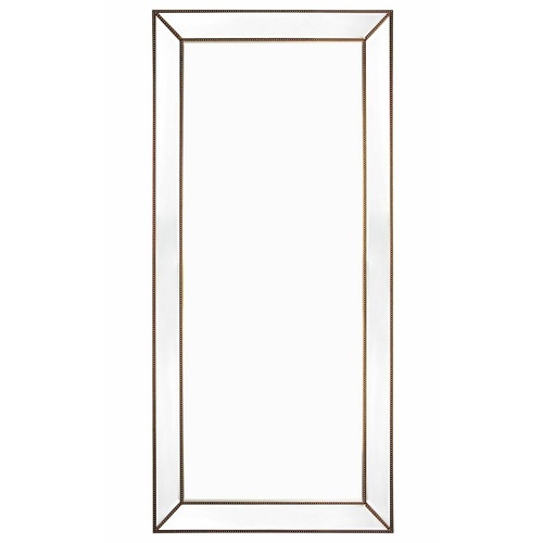 Zeta Floor Mirror - Antique Gold