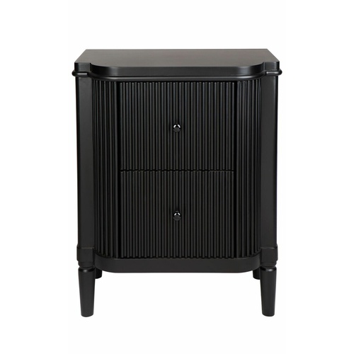 Arielle Bedside Table - Black